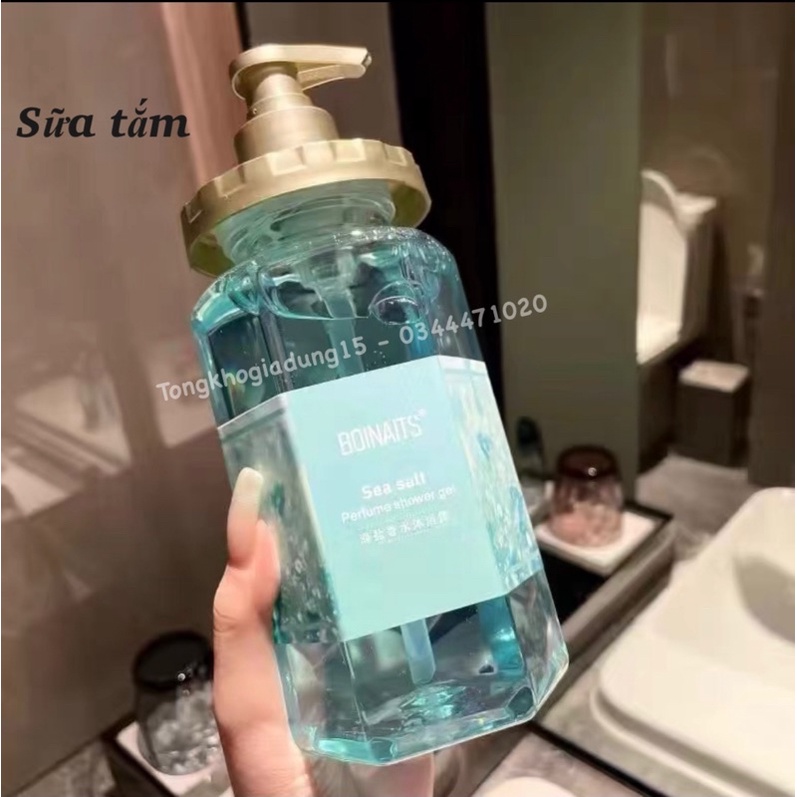 Combo 3 chai dầu gội , dầu xả , sữa tắm nước hoa pháp hương hoa anh đào cao cấp