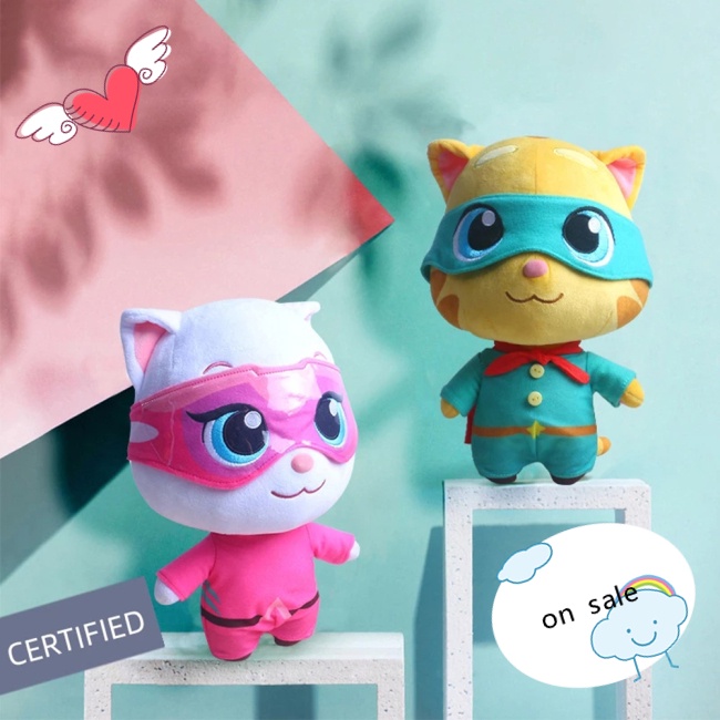 Búp Bê Nhồi Bông Hình Mèo Tom Dễ Thương 28cm