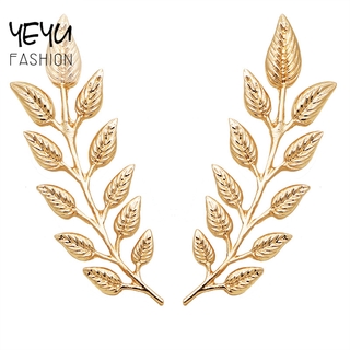Set 2 Ghim Cài Áo Hình Lá Lúa Mì Vintage Sang Trọng Thời Trang Cho Nữ