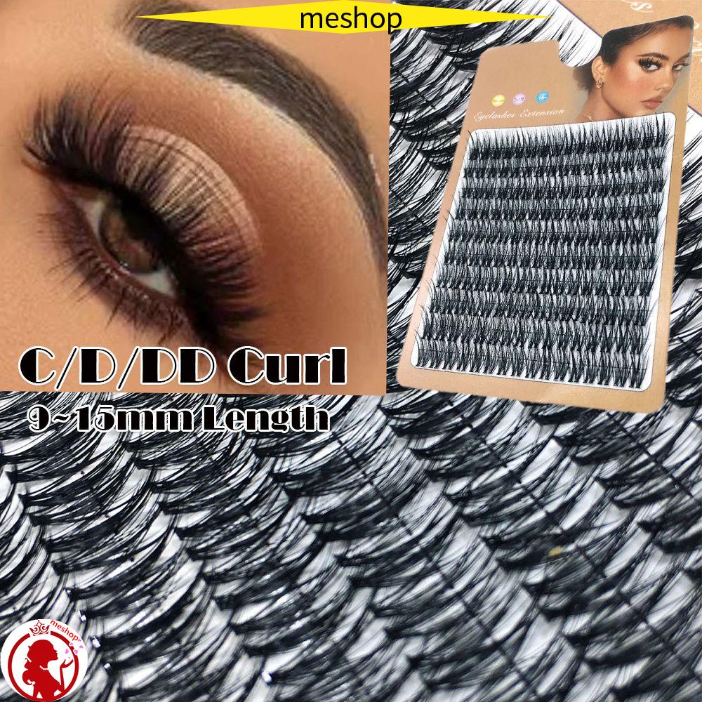 ❦ME❦ DIY Individual Eyelashes 9~15mm Multi-length Natural 3D Mink Hair Hot Melt C/D/DD Curl False Eyelashes Cluster