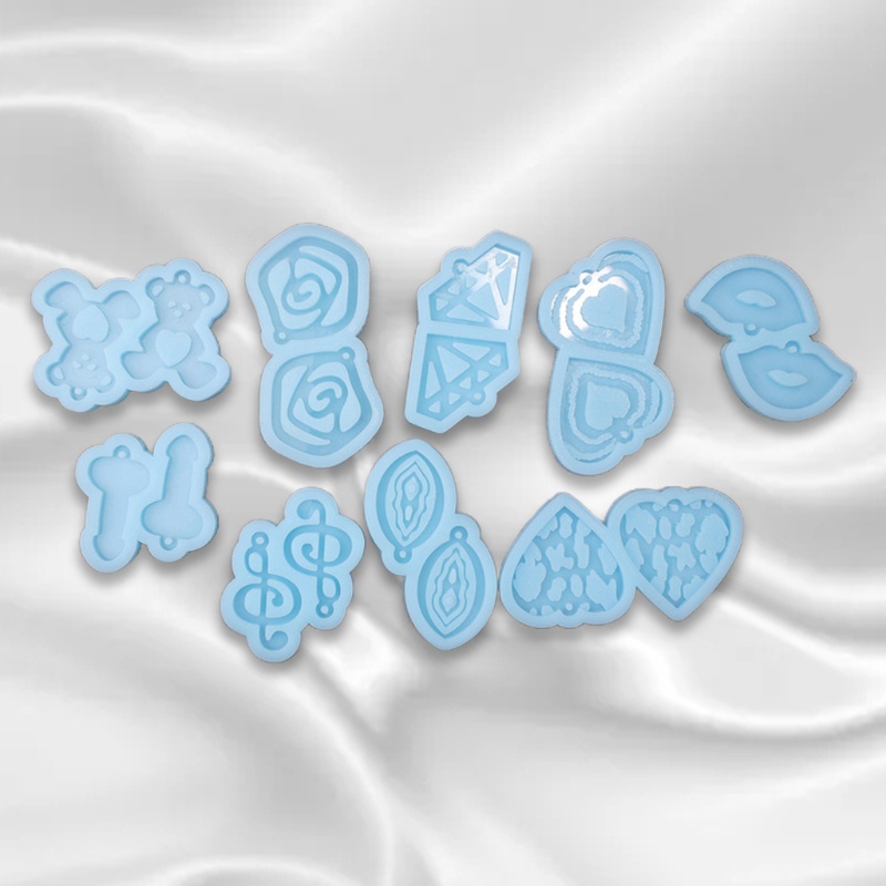 Set 9 Khuôn Silicone Làm Mặt Trang Sức Thủ Công