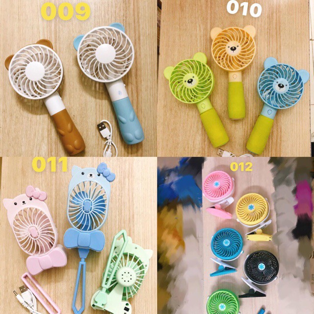 28 cái quạt Mini chạy pin tích điện 2018 ♥️