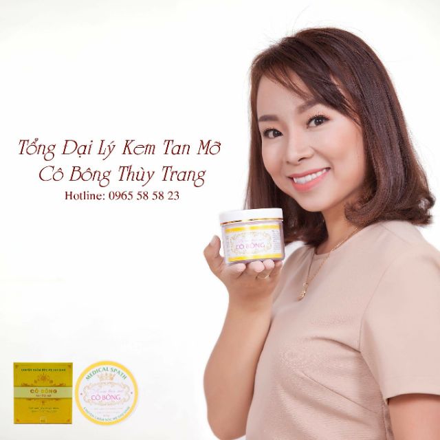 Kem Tan Mỡ Cô Bông. Giảm ngay 3 -8 cm^ hộp