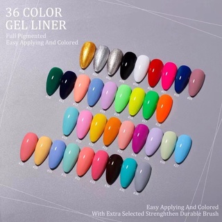 Sơn gel cọ nét vendeeni set 36 màu