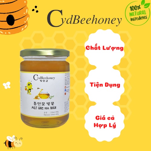 Mật Ong Hoa Nhãn Nguyên Chất, Tăng Cường Đề Kháng , Sức Khỏe, Làm Đẹp CvdBeehoney 460g