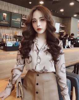 Áo sơ mi cổ vest LV