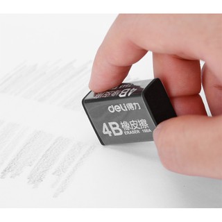 Cục tẩy bút chì mềm màu đen 4B - 100A, cục gam bút chì vẽ tranh