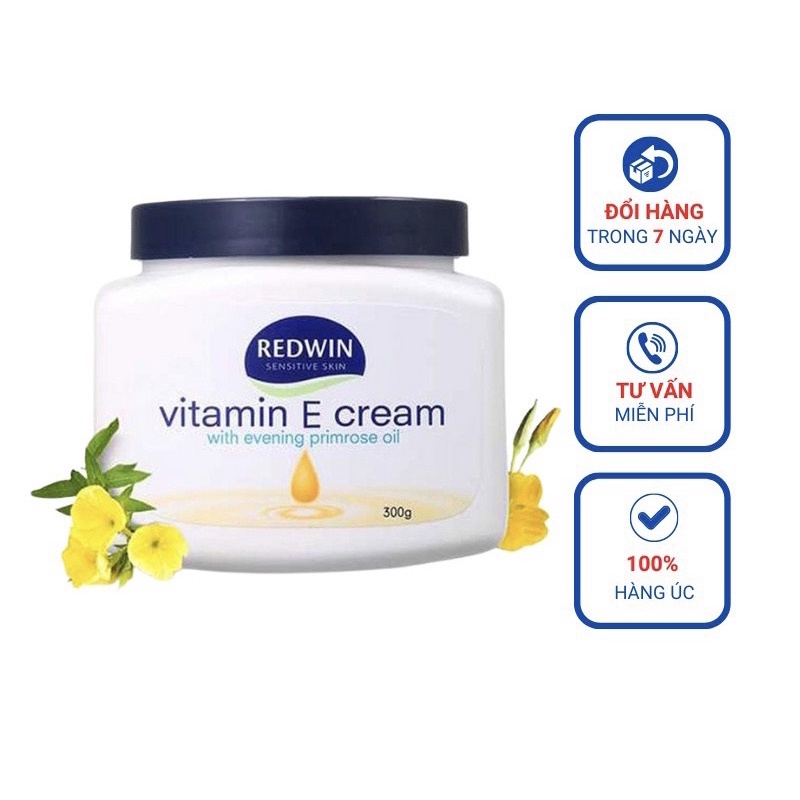 Kem Dưỡng Da VITAMIN E REDWIN ÚC hộp 300gr