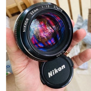 Lens nikon 55f1.2 ,lens nikon nikkor 55mm f1.2 k, non ai