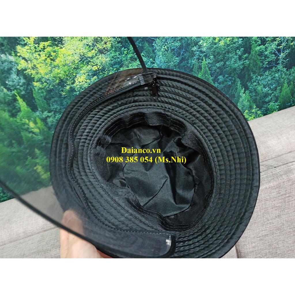 Nón có tấm nhựa che mặt, bảo vệ nước bắn vào mặt- Hàng sẵn