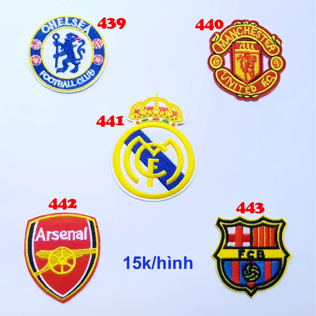 Sticker vải, patch ủi đội bóng dán quần áo