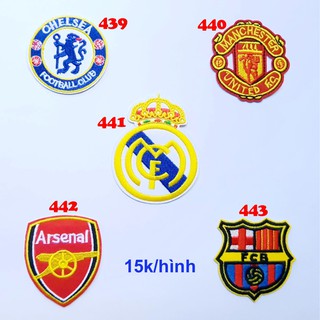 Sticker vải, patch ủi đội bóng dán quần áo