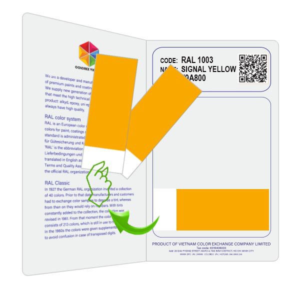 RAL COLOR FLASH CARD - THẺ SO MÀU RAL
