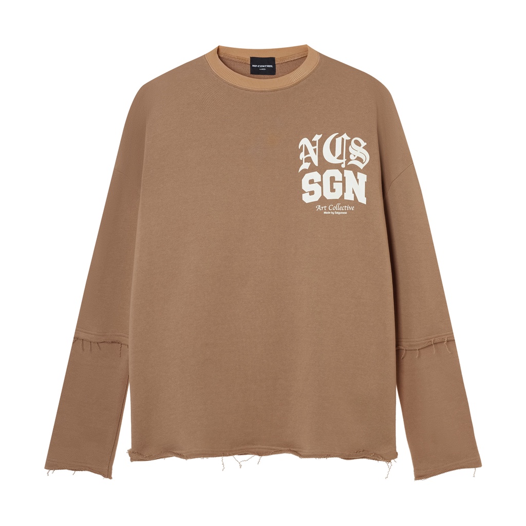 Áo sweater No-Control Studio - HOME SWEATER (BROWN)