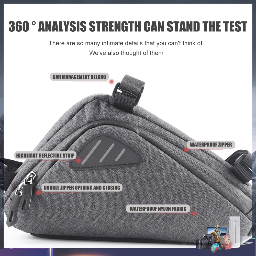 Túi tam giác gắn xe đạp leo núi chống thấm nước tiện dụng