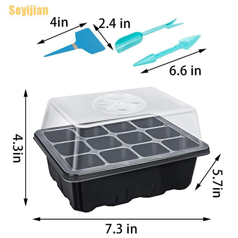 Set 10 Khay Đựng Hạt Giống (12 Ô)