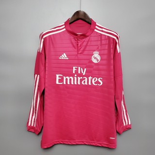 14-15 Real Madrid Away Long Tay áo bóng đá Retro Jersey