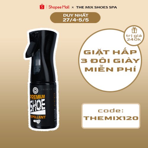 Chai xịt Nano chống nước The Mix 100ml, chống bụi, kháng khuẩn, chống trầy, ngăn cản mọi vết bẩn