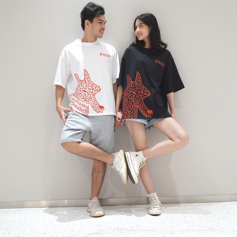 Áo thun nam nữ form rộng unisex tay lỡ PECO S002