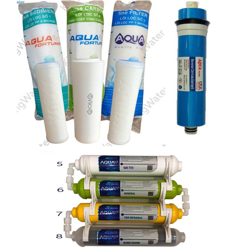 Lõi Lọc Aqua từ 1 đến 8 lõi ♥️ Lõi Lọc Nước ♥️ Lõi Lọc Nước Thô