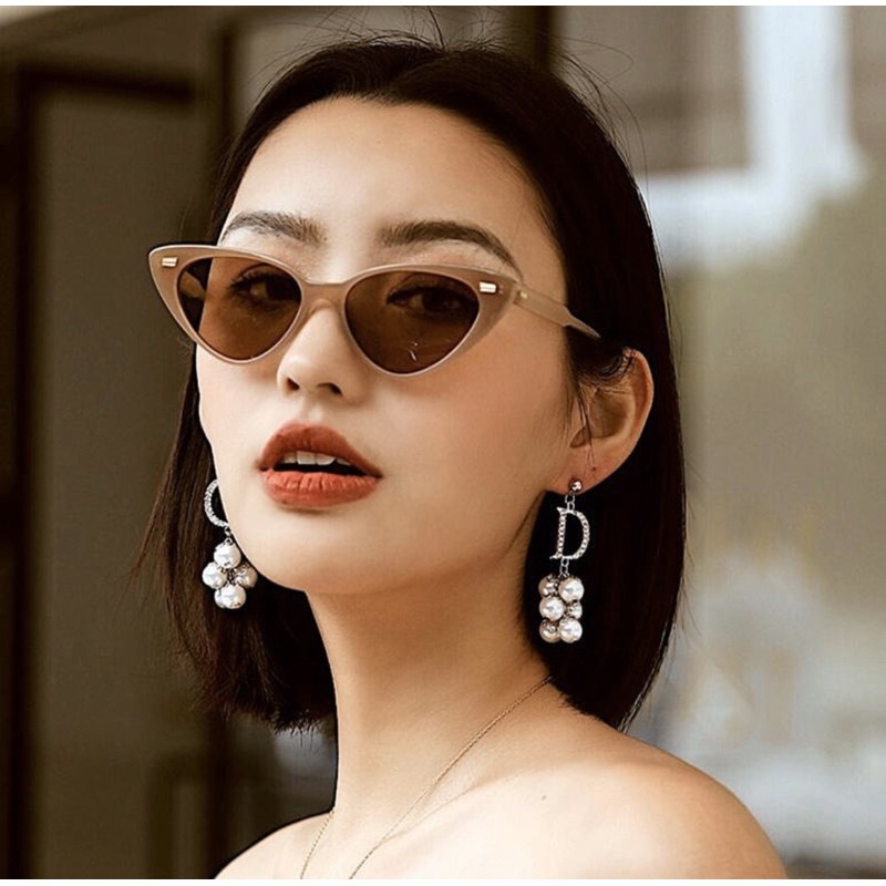 Kính Mát Nữ Mắt Mèo, Phong Cách Hàn Quốc, Màu Cơ Bản Dễ Đeo - LAM001