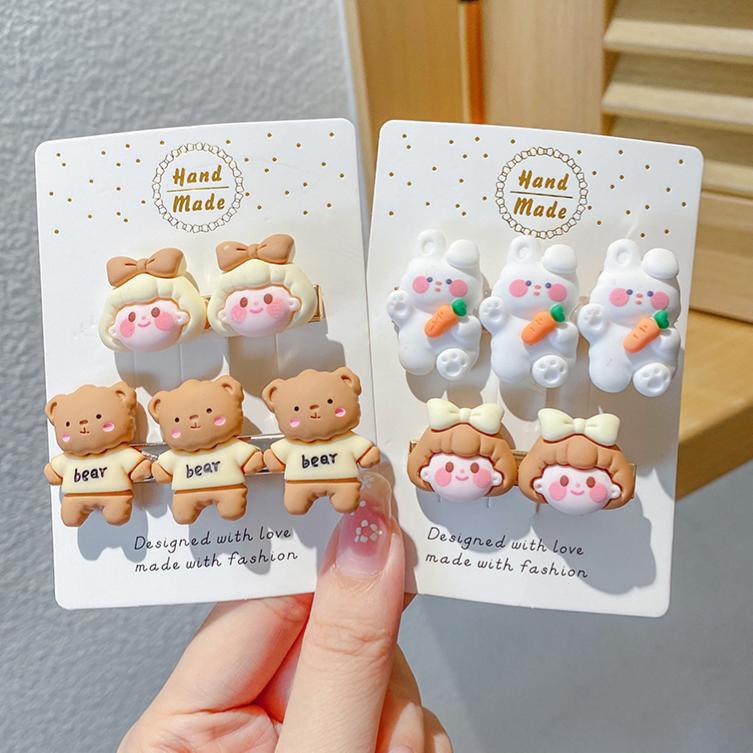 Kẹp tóc thiết kế hình chú gấu nhỏ dễ thương dành cho nữ