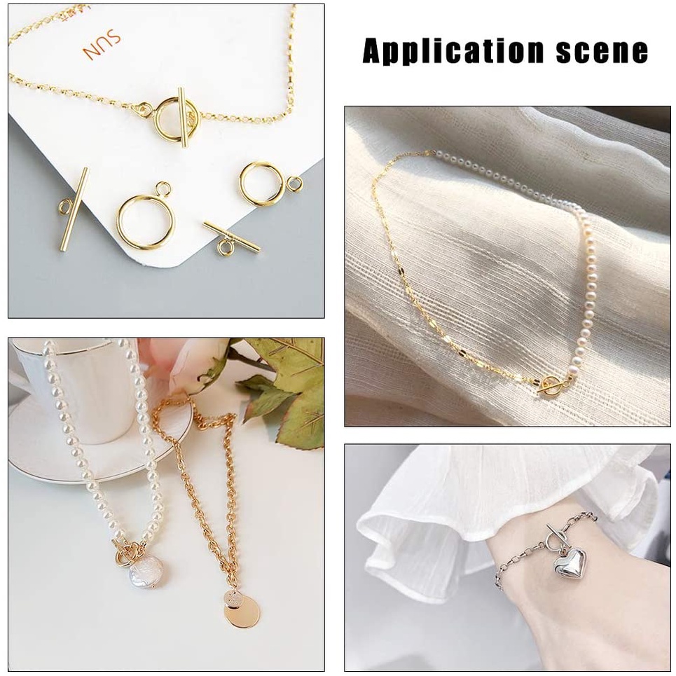 Bộ 1-10 Móc Cài Bằng Thép Không Gỉ 304 Dùng Làm Trang Sức