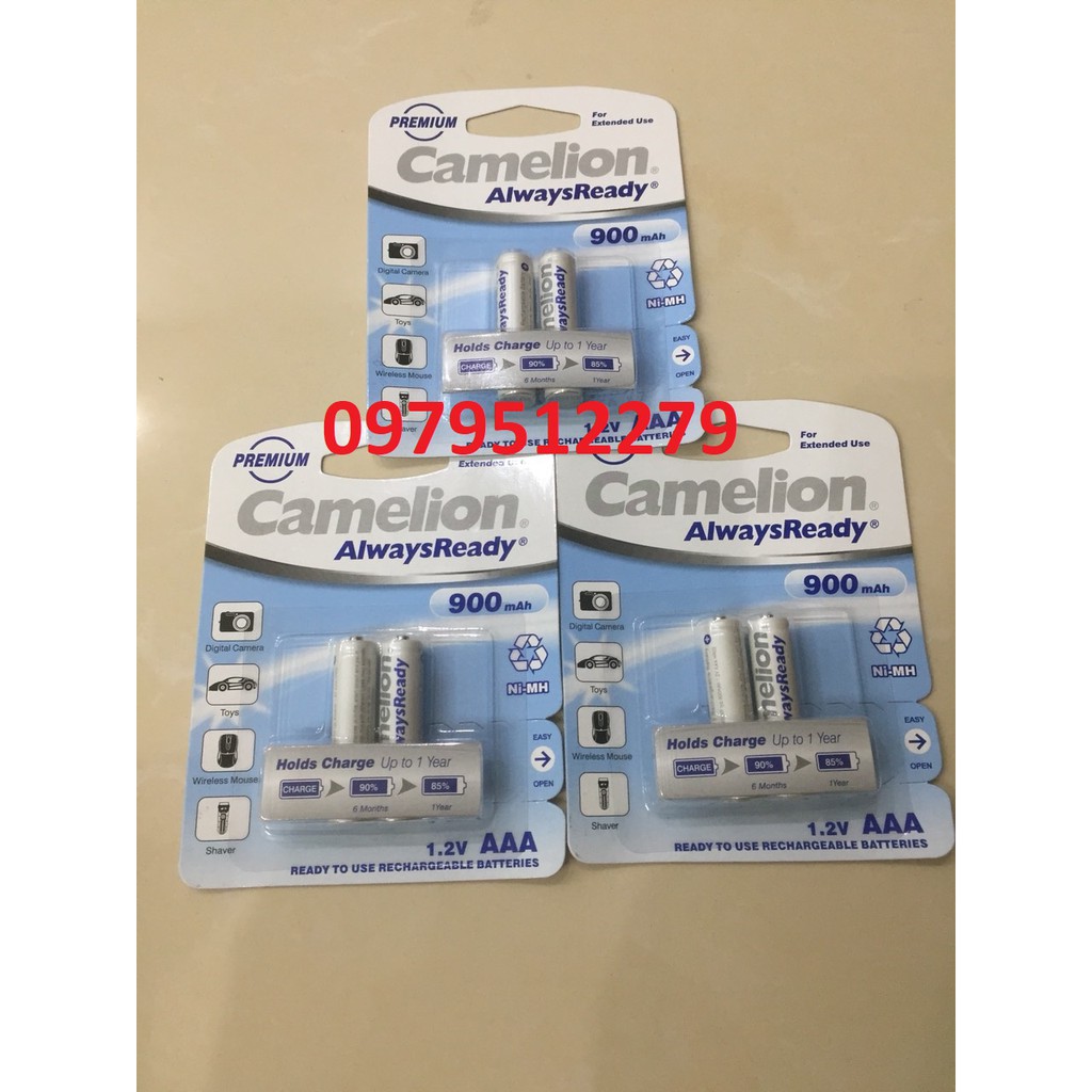 Pin Camelion D900 mAh (pin sạc 3A)