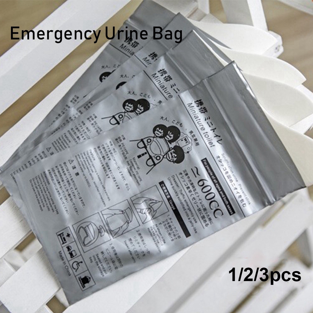 Bộ 1 / 2 / 3 cái túi nôn đi vệ sinh khẩn cấp cho xe hơi