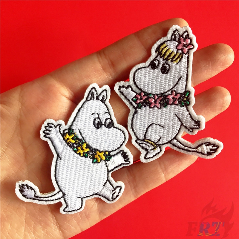 ☸ Cartoon：Moomin Couples Iron-on Patch ☸ 1Pc Diy Sew on Iron on Badges Patches