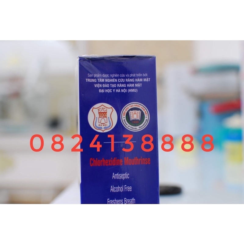 Nước súc miệng HMU Chlorhexidine Đại học y hà nội chính hãng