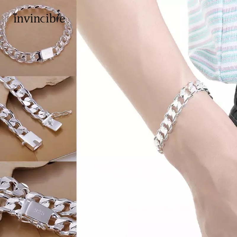 1 vòng đeo tay khóa kim loại thời trang cổ điển cho nam