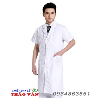 Áo bác sĩ - Áo blu Nam dáng dài cộc tay loại đẹp [ áo dáng dài ]