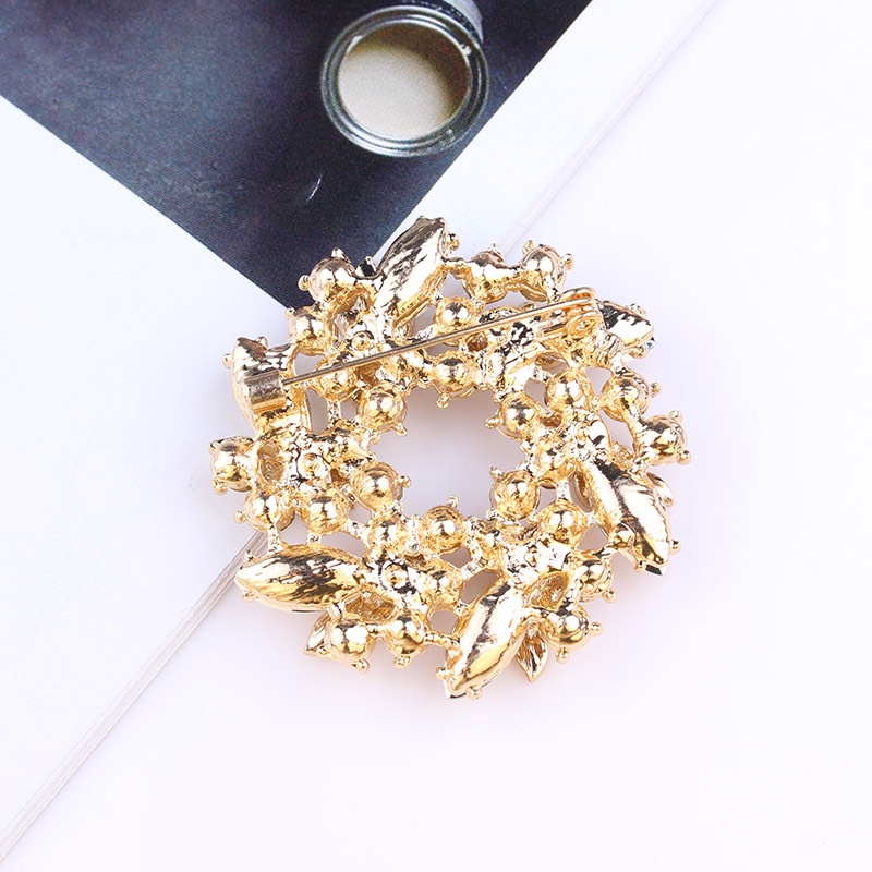 Ghim Cài Áo Hình Bauhinia Đính Đá Pha Lê Đơn Giản Thời Trang Retro Sáng Tạo Dành Cho Nữ