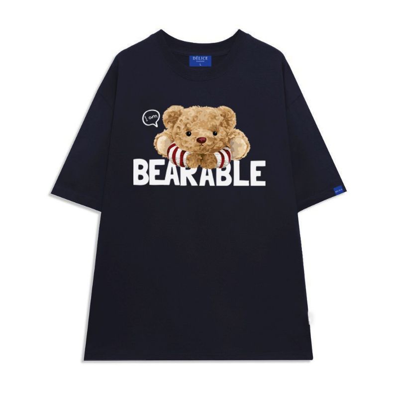 Áo thun % Cotton full size Unisex gấu Bearable