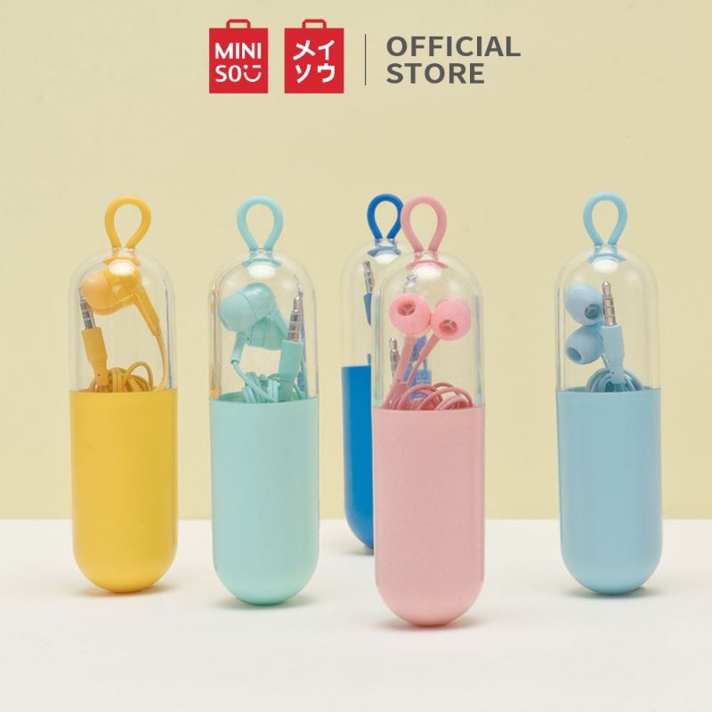 Miniso Tai Nghe Nhét Tai Hình Viên Thuốc Chống Ồn