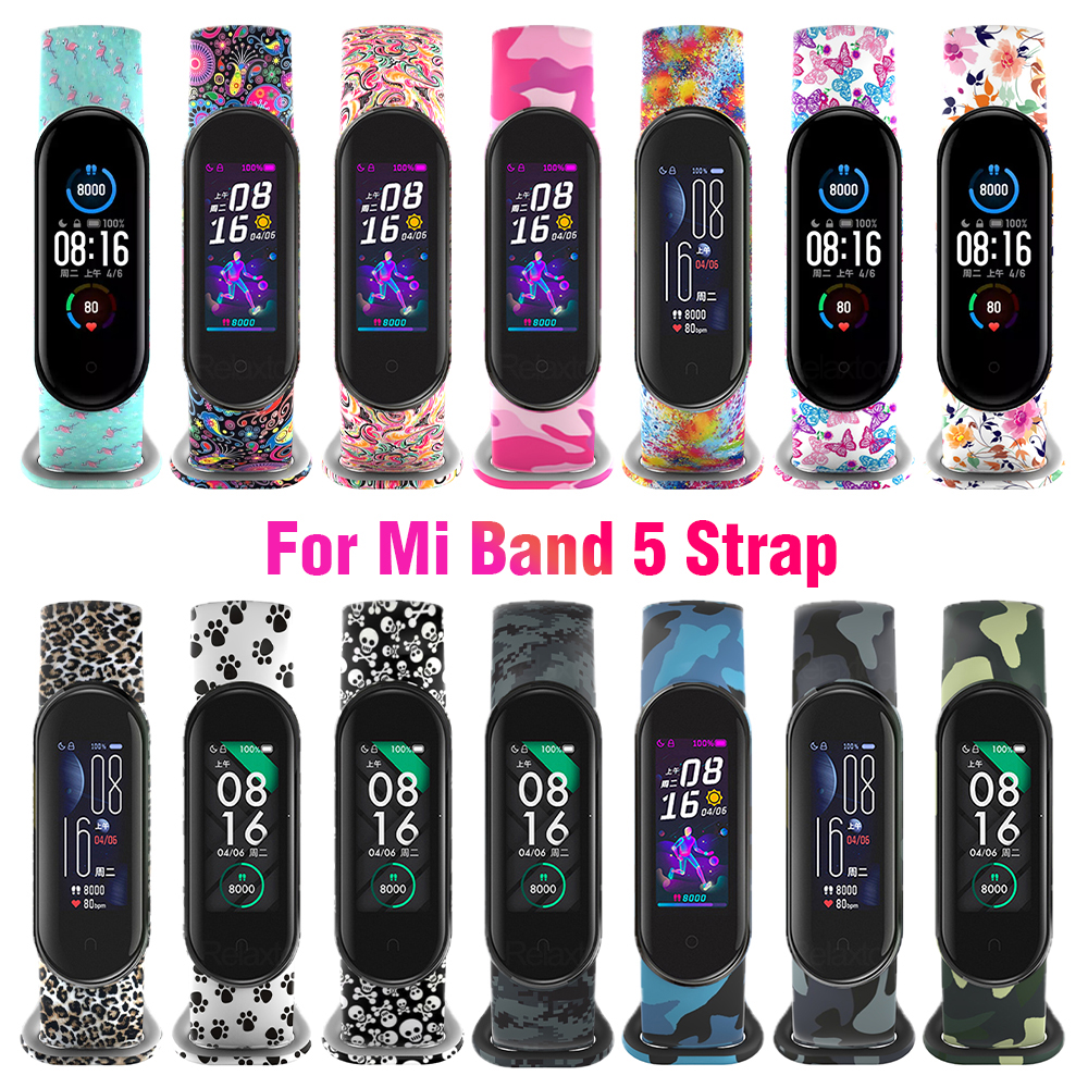 Dây Đeo Thay Thế Chất Liệu Silicon Màu Trơn Cho vòng đeo tay for Xiaomi Mi Band 5