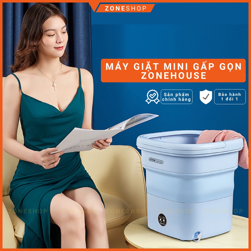 [GIÁSỈ] Máy giặt mini gấp gọn ZoneHouse Yangzi chính hãng, gấp gọn thông minh, vắt khô và khử trùng UV [ZONESHOP]