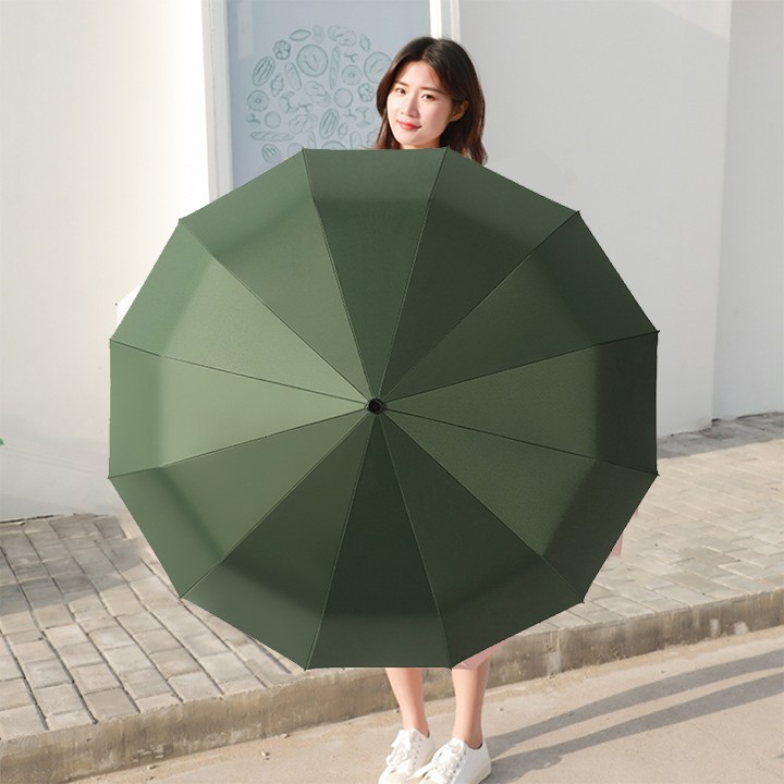 Ô dù gấp mở 2 chiều 8 nan nhỏ gọn chất lượng tốt , ô 12 nan cao cấp cho ô tô sieubuon