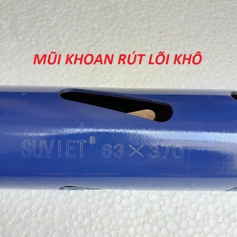 Mũi Khoan Rút Lõi Bê Tông Khô Kích Thước 63mm Dành Cho Anh Em Thợ Điều Hòa