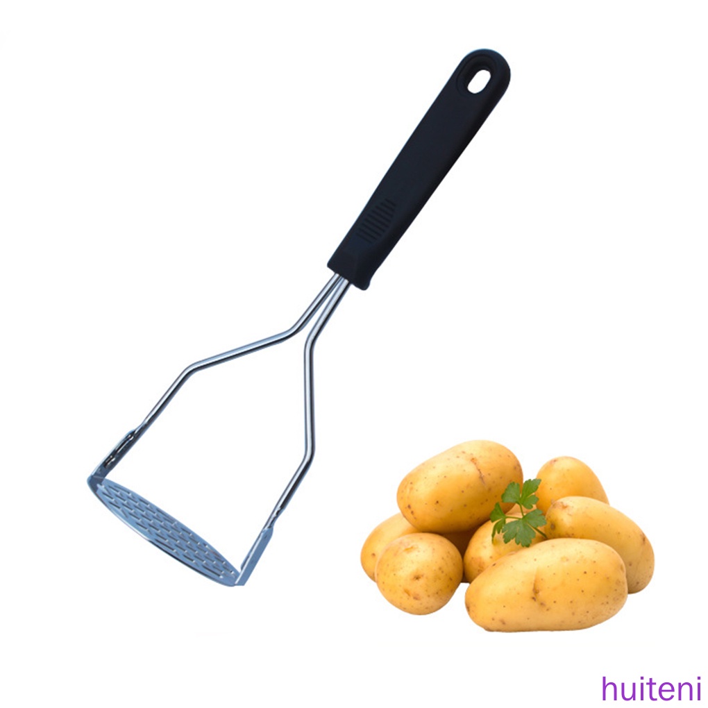 Dụng cụ nghiền khoai tây bằng thép không gỉ tay cầm màu đen