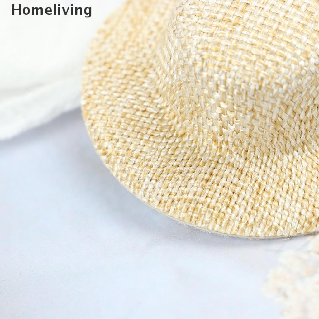 Bộ 2 Nón Rơm Mini Dùng Để Trang Trí Nhà Búp Bê