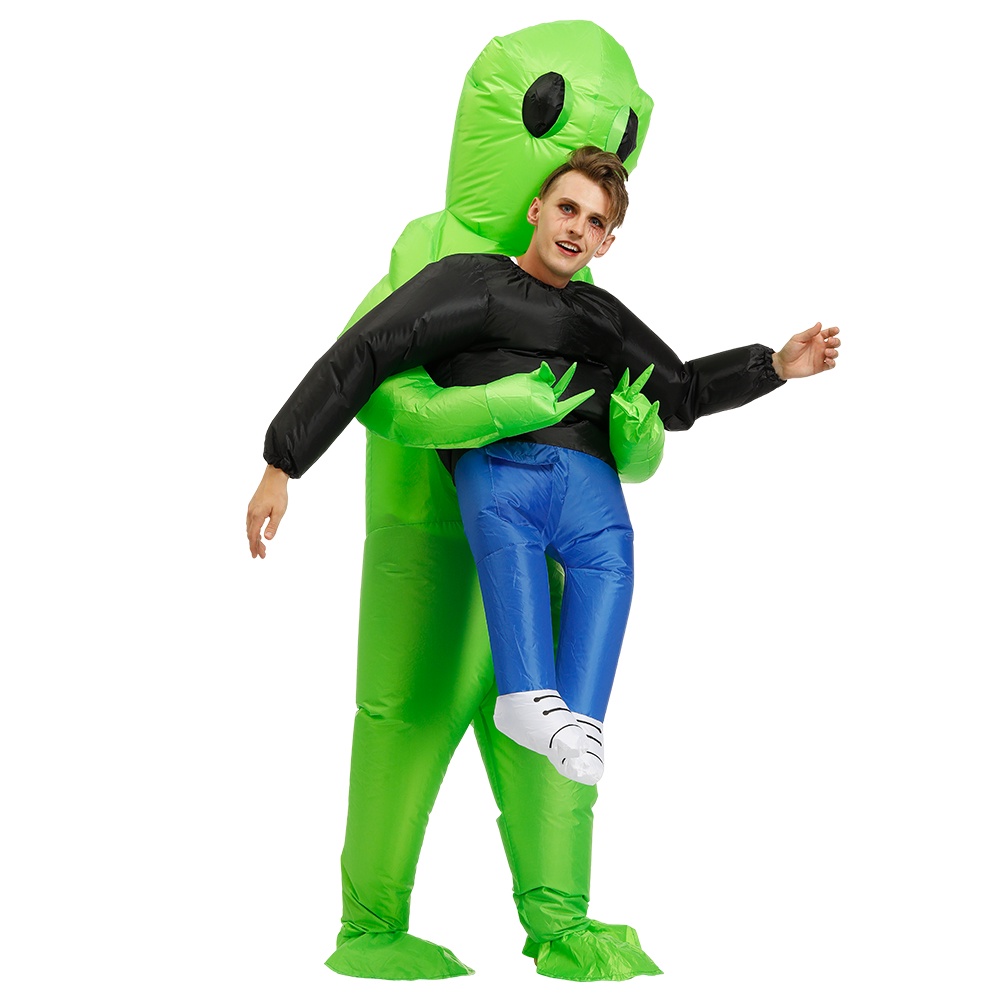 Trang phục bơm hơi hóa trang người ngoài hành tinh Halloween hài hước cho người lớn và trẻ em