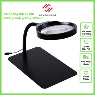 Kính lúp để bàn ❤️FREESHIP❤️ Kính lúp 10X cao cấp có đèn 36 LED MG-H36 ( Hàng chất lượng tốt )