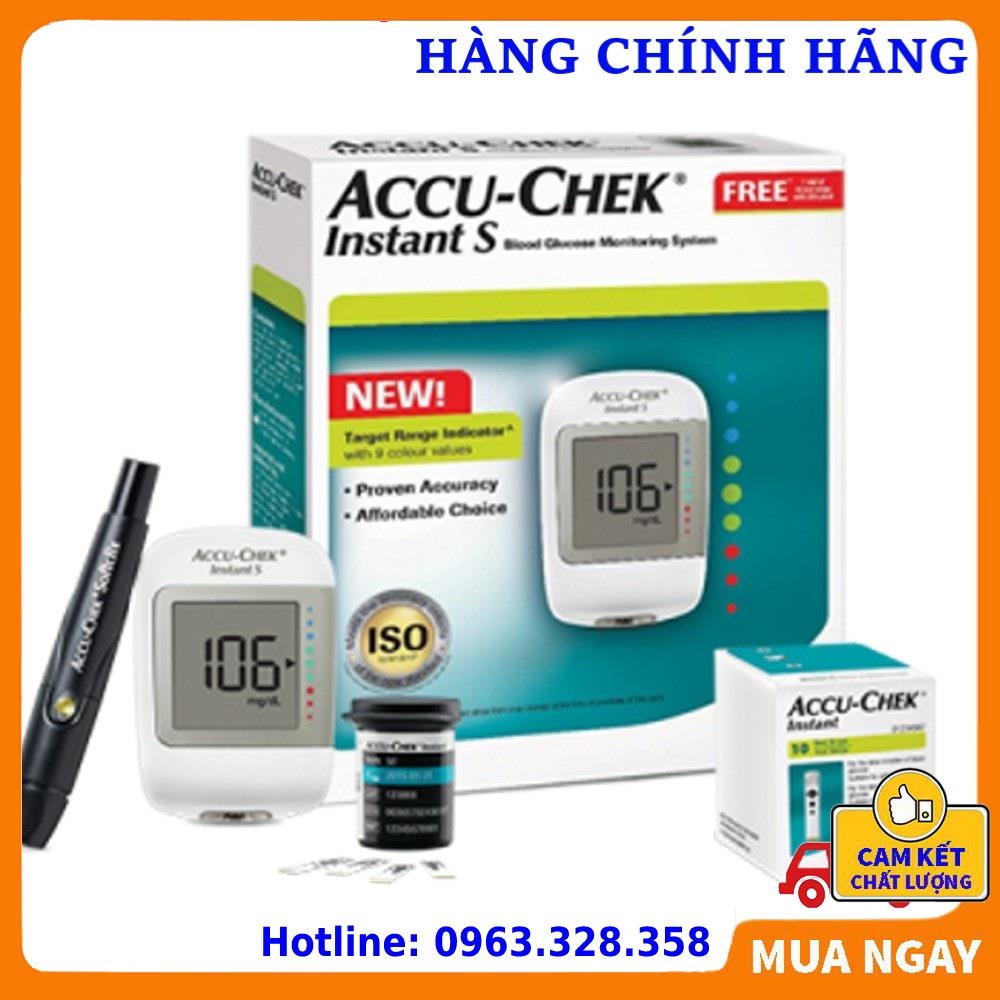 [Hàng Chính Hãng] -  COMBO Máy đo đường huyết Accu-Chek Instant mg/dL