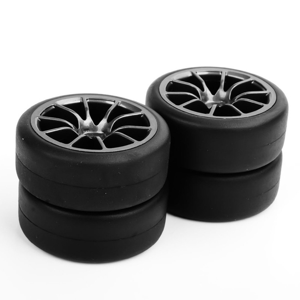 Set 4 Bánh Xe Cao Su Cho Xe Đồ Chơi Tỉ Lệ 1 : 10 Hpi Hsp