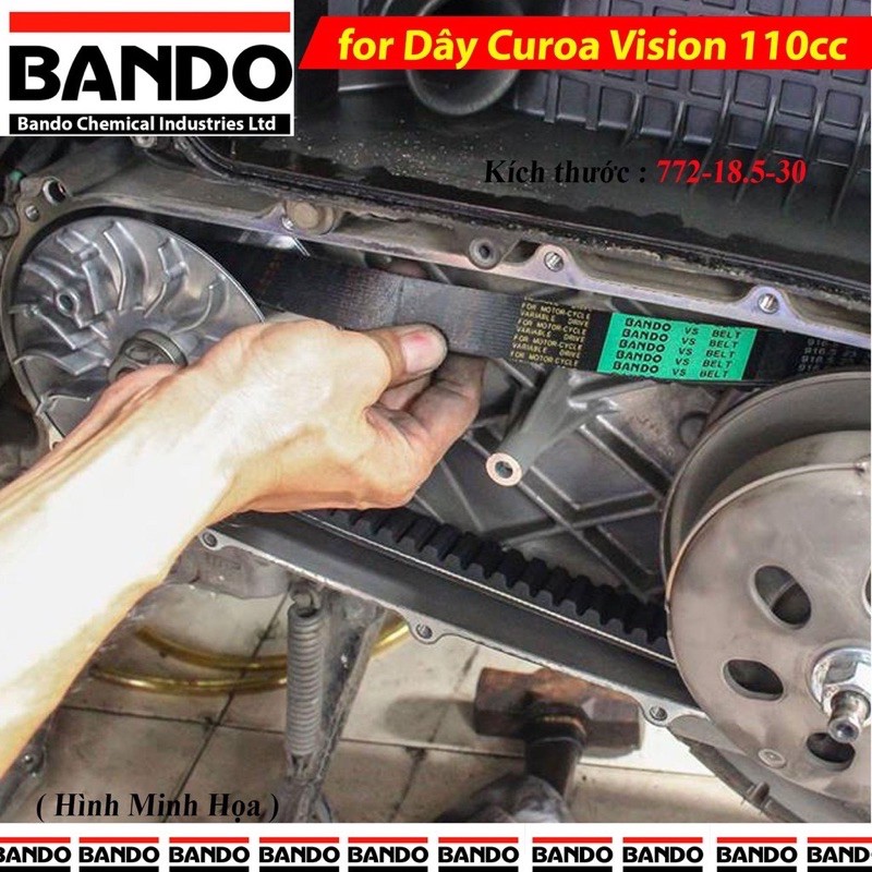 Dây curoa Vision đời đâu mã ( KZL ) Bando thái