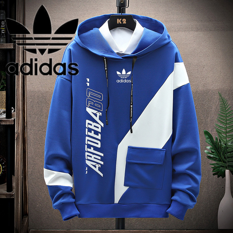 Áo Hoodie Adidas Tay Dài Dáng Rộng Màu Trơn Thời Trang Cho Nam