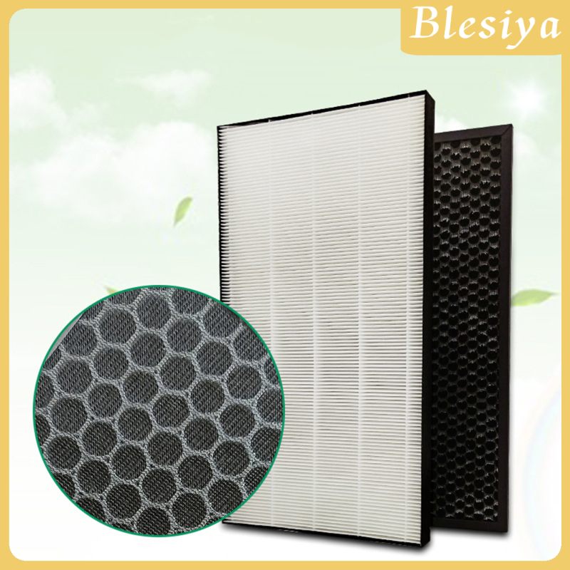 [BLESIYA]True HEPA Replacement Filter Pre-Carbon Filters Parts for Sharp Air Purifier, Anti-static