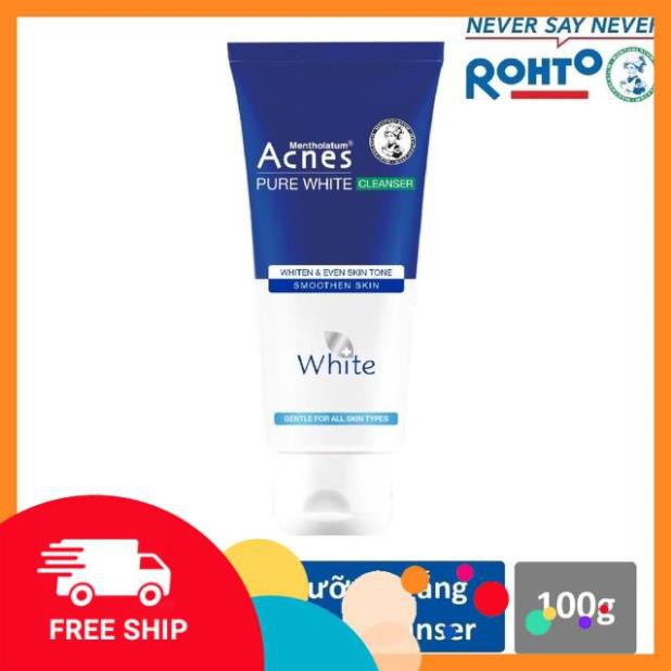 [SI RE] Sữa Rửa Mặt Dưỡng Trắng và Ngăn Ngừa Mụn [FREE SHIP] ACNES PURE WHITE 25g